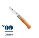 НОЖ OPINEL №09 CARBON в блистере  Углеродистая сталь Carbon steel